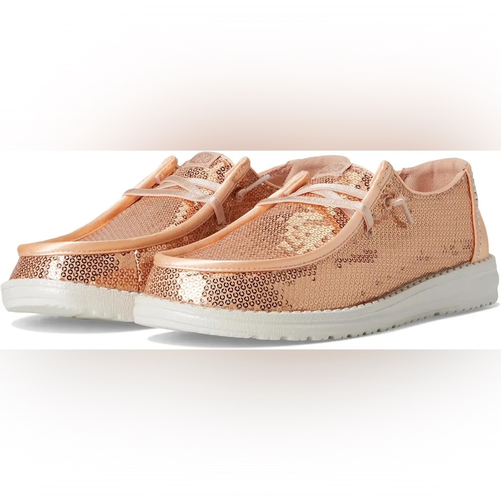 Sz. 10 Hey DUDE Wendy Disco Sequin shoes - Picture 9 of 9